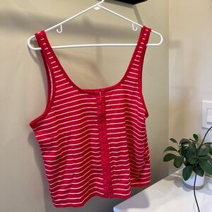 Anthropologie Striped Tank Top - Casual Women's Sleeveless Tee